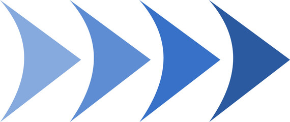 Fototapeta na wymiar Arrow blue icon gradient solid color
