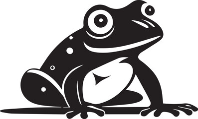 frog on a white background - obrazy, fototapety, plakaty