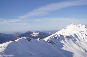 Snow covered mountains
