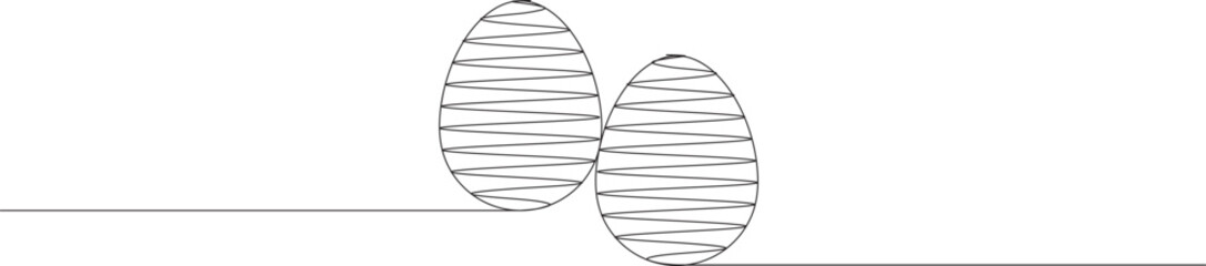 Easter egg line art style vector eps 10