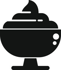 Swirl fruits gelato icon simple vector. Ice cream frozen. Summer food dessert