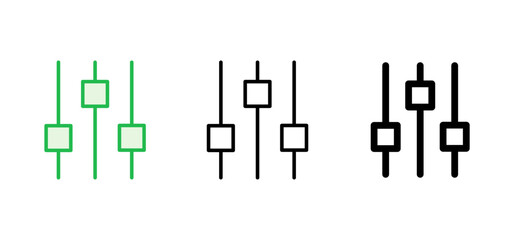setting Icon set. Cog settings Icon Symbol