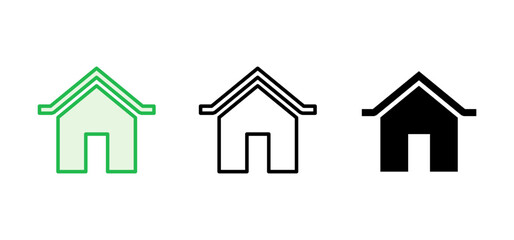House icon set. Home icon vector