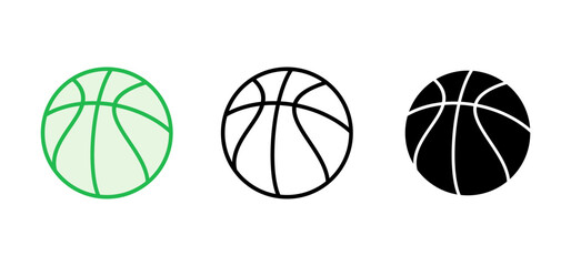 Obraz premium Basketball icon set. Basketball ball icon. Basketball logo vector icon