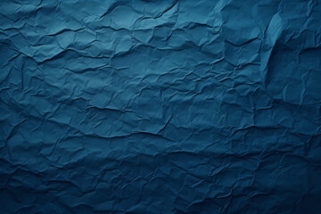 Blue scrunched paper texture background