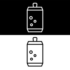 Cold Drink Icon, Soda Vector Illustration