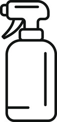 Clean plastic sprayer icon outline vector. Bottle clean. Point powder