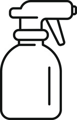 Palm cleanse sprayer icon outline vector. Atomizer clean. Powder safe graffiti