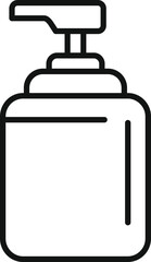 Water spray bottle icon outline vector. Home use can. Clean deodorant