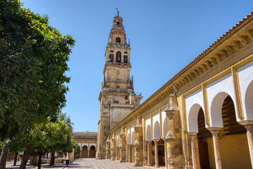 Exterior of the Mezquita Cathedral, originally part of the Great Mosque of Cordoba