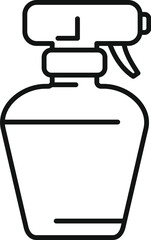 Hand disinfect air icon outline vector. Spray bottle. Gun water clean