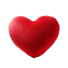 Fototapeta premium Heart shaped red pillow