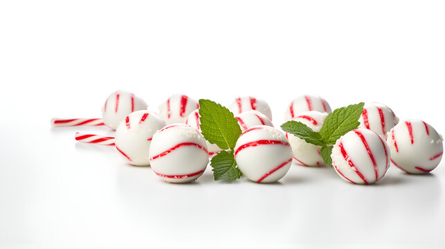 Pure Chocolate And Peppermint Candy Background.