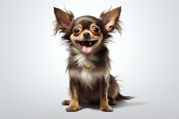 Fototapeta premium chihuahua on a black background