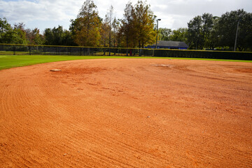 baseball field on a sunny day