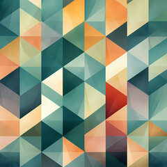 An abstract pattern of geometric shapes in soothing colors