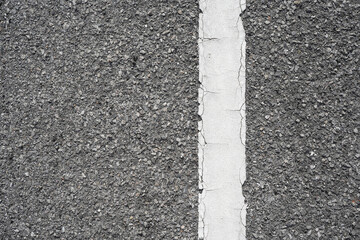 Fototapeta premium White lines in parking spaces in the park