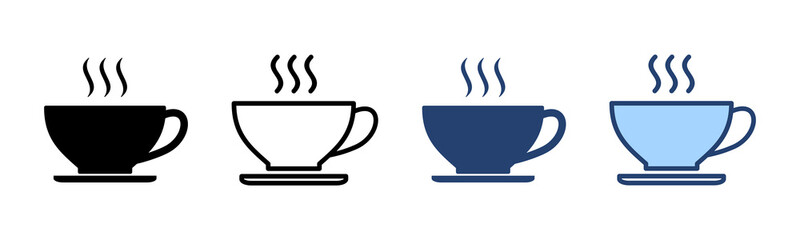 coffee cup icon vector. cup a coffee sign and symbol