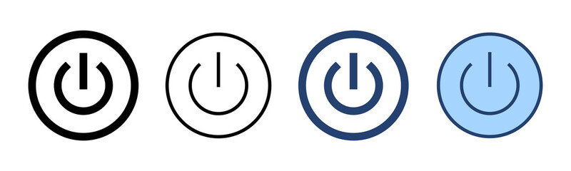 Power icon vector. Power Switch sign and symbol. Electric power