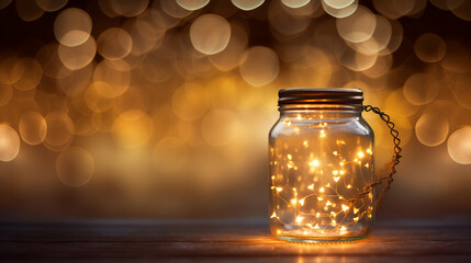 Christmas lights background, bokeh background, background for Christmas Ai generated 