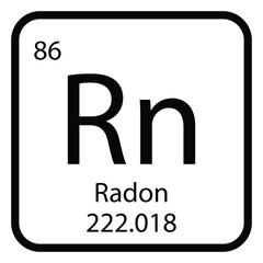 Radon icon vektor