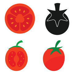 tomato icon vector