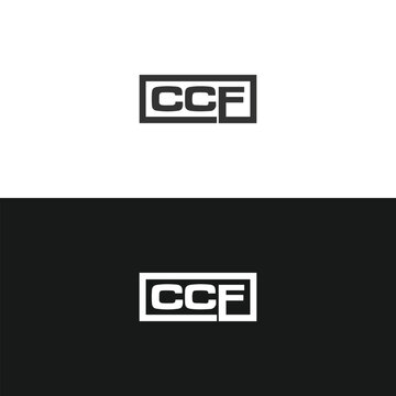 CCF logo. C C F design. White CCF letter. CCF, C C F letter logo design. Initial letter CCF linked circle uppercase monogram logo. C C F letter logo vector design. 