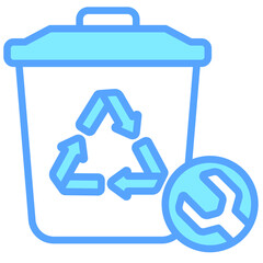 Garbage Disposal Repair icon related to plumbing service, water, oil and gas.
