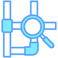Water Line Inspection icon related to plumbing service, water, oil and gas.