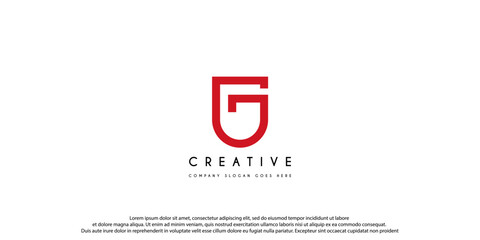 G shield logo . letter G in the shield . strong and bold logo design . modern and clean G logo. vector illustration