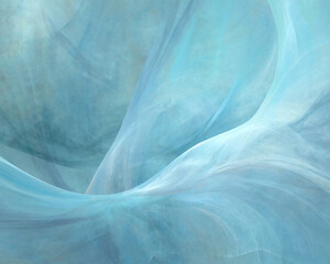 Obraz premium 柔らかな動きと流れのある青色を基本としたパステルカラーの形状 背景 壁紙