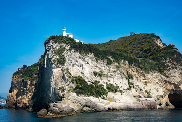 Cape Miseno Lighthouse - Italy - obrazy, fototapety, plakaty