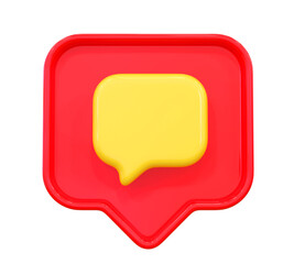 Chat . Comment 3d icon social media