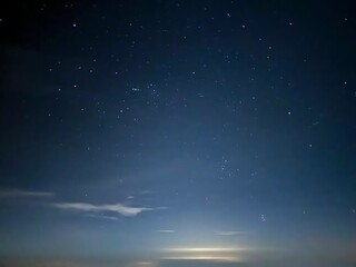 sky with stars, Cerro Puñay, Ecuador