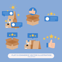 E Commerce Illsutration Vector Set Illustration for E Commerce Website or App