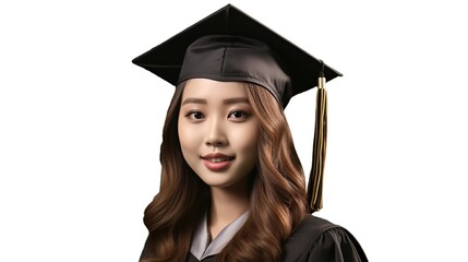 young female graduate with diploma