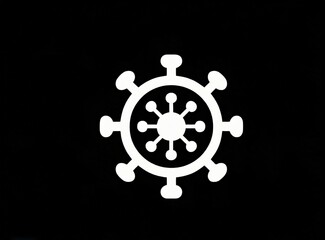 Fototapeta premium Virus icon background