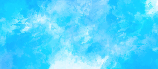 abstract blue watercolor background with colors . watercolor scraped grungy background . This watercolor design with watercolor texture on white background .Background with clouds on blue sky.