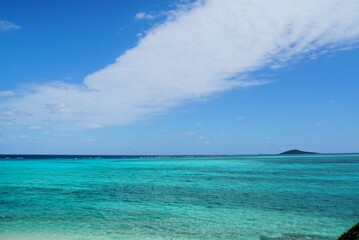 Turquoise Sea view from Ikema Island,Okinawa
