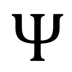 Psi Math Sign, Mathematic Sign and Symbol