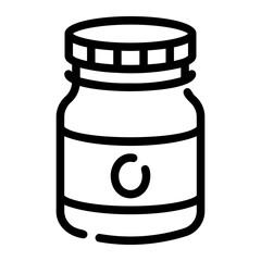 baking soda Line Icon