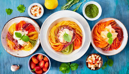 Sip and Savor: National Spaghetti Day Brings Futuristic Rainbow Bucatini Bliss