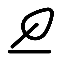 Feather Pen Line UI Icon