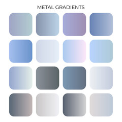 SET OF METAL GRADIENT COLOR PALETTE