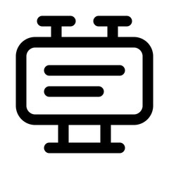 Billboard Line UI Icon