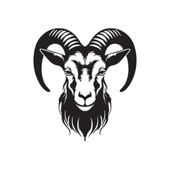 goat logo icon design vector 