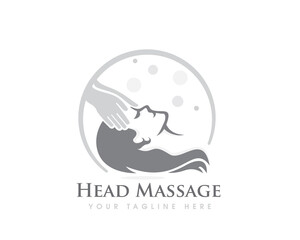 LOGO 19head face massage therapy logo icon symbol design template illustration inspiration