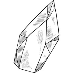 crystal gem handdrawn illustration