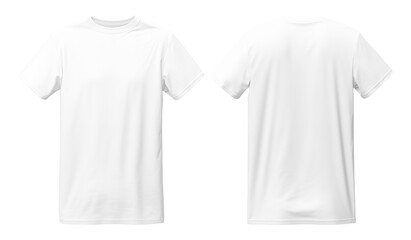 white t shirt isolated mockup template