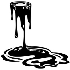 melted black color
